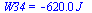 W34 = `+`(`-`(`*`(0.62e3, `*`(J_))))