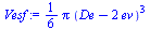 `+`(`*`(`/`(1, 6), `*`(Pi, `*`(`^`(`+`(De, `-`(`*`(2, `*`(ev)))), 3)))))