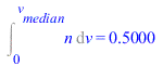Int(n, v = 0 .. v[median]) = .5000000002