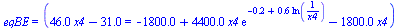 eqBE = (`+`(`*`(46., `*`(x4)), `-`(31.)) = `+`(`-`(0.18e4), `*`(0.44e4, `*`(x4, `*`(exp(`+`(`-`(.22), `*`(.58, `*`(ln(`/`(1, `*`(x4)))))))))), `-`(`*`(0.18e4, `*`(x4)))))