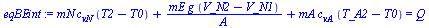 `+`(`*`(mN, `*`(c[vN], `*`(`+`(T2, `-`(T0))))), `/`(`*`(mE, `*`(g, `*`(`+`(V_N2, `-`(V_N1))))), `*`(A)), `*`(mA, `*`(c[vA], `*`(`+`(T_A2, `-`(T0)))))) = Q