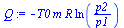 `+`(`-`(`*`(T0, `*`(m, `*`(R, `*`(ln(`/`(`*`(p2), `*`(p1)))))))))