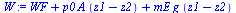 `+`(WF, `*`(p0, `*`(A, `*`(`+`(z1, `-`(z2))))), `*`(mE, `*`(g, `*`(`+`(z1, `-`(z2))))))
