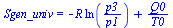 Sgen_univ = `+`(`-`(`*`(R, `*`(ln(`/`(`*`(p3), `*`(p1)))))), `/`(`*`(Q0), `*`(T0)))