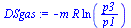 `+`(`-`(`*`(m, `*`(R, `*`(ln(`/`(`*`(p3), `*`(p1))))))))
