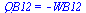 QB12 = `+`(`-`(WB12))