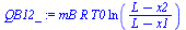 `*`(mB, `*`(R, `*`(T0, `*`(ln(`/`(`*`(`+`(L, `-`(x2))), `*`(`+`(L, `-`(x1)))))))))