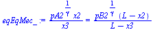 `/`(`*`(`^`(pA2, `/`(1, `*`(gamma))), `*`(x2)), `*`(x3)) = `/`(`*`(`^`(pB2, `/`(1, `*`(gamma))), `*`(`+`(L, `-`(x2)))), `*`(`+`(L, `-`(x3))))