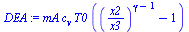`*`(mA, `*`(c[v], `*`(T0, `*`(`+`(`^`(`/`(`*`(x2), `*`(x3)), `+`(gamma, `-`(1))), `-`(1))))))