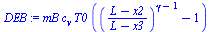 `*`(mB, `*`(c[v], `*`(T0, `*`(`+`(`^`(`/`(`*`(`+`(L, `-`(x2))), `*`(`+`(L, `-`(x3)))), `+`(gamma, `-`(1))), `-`(1))))))