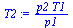 `:=`(T2, `/`(`*`(p2, `*`(T1)), `*`(p1)))