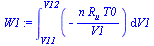 `:=`(W1, int(`+`(`-`(`/`(`*`(n, `*`(R[u], `*`(T0))), `*`(V1)))), V1 = V11 .. V12))