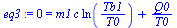 0 = `+`(`*`(m1, `*`(c, `*`(ln(`/`(`*`(Tb1), `*`(T0)))))), `/`(`*`(Q0), `*`(T0)))