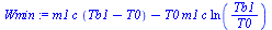 `+`(`*`(m1, `*`(c, `*`(`+`(Tb1, `-`(T0))))), `-`(`*`(T0, `*`(m1, `*`(c, `*`(ln(`/`(`*`(Tb1), `*`(T0)))))))))