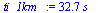 `:=`(ti_1km_, `+`(`*`(32.72727272, `*`(s_))))