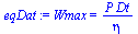 `:=`(eqDat, Wmax = `/`(`*`(P, `*`(Dt)), `*`(eta)))