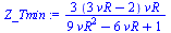 `+`(`/`(`*`(3, `*`(`+`(`*`(3, `*`(vR)), `-`(2)), `*`(vR))), `*`(`+`(`*`(9, `*`(`^`(vR, 2))), `-`(`*`(6, `*`(vR))), 1))))