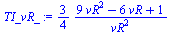 `+`(`/`(`*`(`/`(3, 4), `*`(`+`(`*`(9, `*`(`^`(vR, 2))), `-`(`*`(6, `*`(vR))), 1))), `*`(`^`(vR, 2))))
