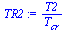 `:=`(TR2, `/`(`*`(T2), `*`(T[cr])))
