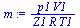 `:=`(m, `/`(`*`(p1, `*`(V1)), `*`(Z1, `*`(R, `*`(T1)))))