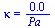 kappa = `+`(`/`(`*`(0.9965519519e-5), `*`(Pa_)))