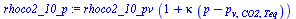 `*`(rhoco2_10_pv, `*`(`+`(1, `*`(kappa, `*`(`+`(p, `-`(p[v, CO2, Teq])))))))