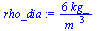`:=`(rho_dia, `+`(`/`(`*`(6, `*`(kg_)), `*`(`^`(m_, 3)))))