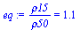 `:=`(eq, `/`(`*`(rho15), `*`(rho50)) = 1.079486995)