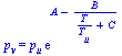 p[v] = `*`(p[u], `*`(exp(`+`(A, `-`(`/`(`*`(B), `*`(`+`(`/`(`*`(T), `*`(T[u])), C))))))))