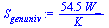 `:=`(S[genuniv], `+`(`/`(`*`(54.54153913, `*`(W_)), `*`(K_))))
