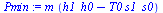 `:=`(Pmin, `*`(m, `*`(`+`(h1_h0, `-`(`*`(T0, `*`(s1_s0)))))))