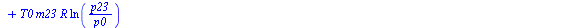 `:=`(Phi30, `+`(`*`(p0, `*`(`+`(V1, `-`(`/`(`*`(V1, `*`(p13)), `*`(p0)))))), `*`(T0, `*`(m13, `*`(R, `*`(ln(`/`(`*`(p13), `*`(p0))))))), `*`(m23, `*`(c[v], `*`(`+`(`*`(0, `*`(T0)), `*`(0, `*`(0)))))),...