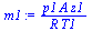 `:=`(m1, `/`(`*`(p1, `*`(A, `*`(z1))), `*`(R, `*`(T1))))