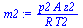 `:=`(m2, `/`(`*`(p2, `*`(A, `*`(z2))), `*`(R, `*`(T2))))