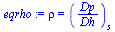 `:=`(eqrho, rho = (`/`(`*`(Dp), `*`(Dh)))[s])
