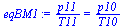 `/`(`*`(p11), `*`(T11)) = `/`(`*`(p10), `*`(T10))
