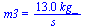 m3 = `+`(`/`(`*`(13., `*`(kg_)), `*`(s_)))