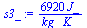 `:=`(s3_, `+`(`/`(`*`(6920, `*`(J_)), `*`(kg_, `*`(K_)))))