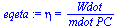 eta = `/`(`*`(Wdot), `*`(mdot, `*`(PC)))
