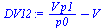 `+`(`/`(`*`(V, `*`(p1)), `*`(p0)), `-`(V))