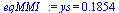 ys = .18542603296938557048