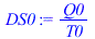 `/`(`*`(Q0), `*`(T0))