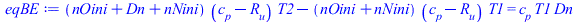 `+`(`*`(`+`(nOini, Dn, nNini), `*`(`+`(c[p], `-`(R[u])), `*`(T2))), `-`(`*`(`+`(nOini, nNini), `*`(`+`(c[p], `-`(R[u])), `*`(T1))))) = `*`(c[p], `*`(T1, `*`(Dn)))