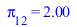 pi[12] = 2.