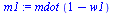 `*`(mdot, `*`(`+`(1, `-`(w1))))