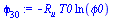 `+`(`-`(`*`(R[u], `*`(T0, `*`(ln(phi0))))))