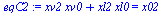 `:=`(eqC2, `+`(`*`(xv2, `*`(xv0)), `*`(xl2, `*`(xl0))) = x02)