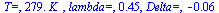 `T=`, `+`(`*`(279., `*`(K_))), `lambda=`, .45, `Delta=`, -0.6e-1