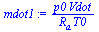 `/`(`*`(p0, `*`(Vdot)), `*`(R[a], `*`(T0)))