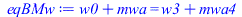`+`(w0, mwa) = `+`(w3, mwa4)